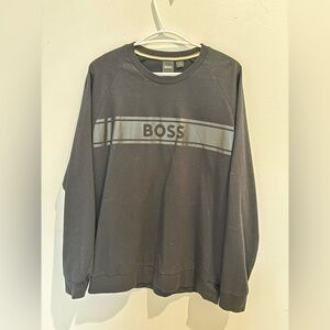 NWOT BOSS Men's Black Crewneck Top Size XL